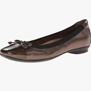 Clarks Candra Glow Bronze‎ Ballet Slippers Flats Womens Size 9